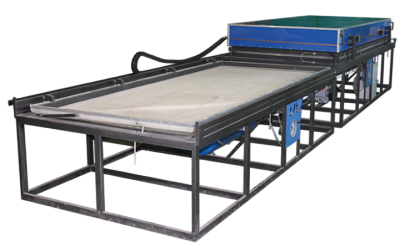 Vacuum press combined