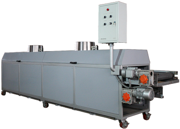 Exhaust type cooling conveyor