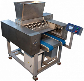 Roller-piston dough depositor