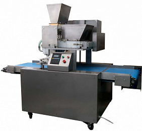 Dough depositor for the production of gingerbread with filling